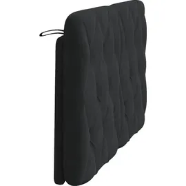 vidaXL Kopfteil-Kissen Schwarz 120 cm Samt