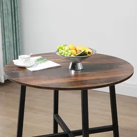 Homcom Ø 80 cm braun