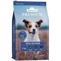 Dehner Premium Hundefutter Senior, Trockenfutter getreidefrei, für ältere Hunde kleiner Rassen, Ente / Lamm / Kartoffel, 4 kg