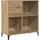 vidaXL Plattenschrank Artisan-Eiche 84,5x38x89 cm Holzwerkstoff