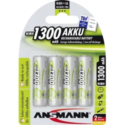 ANSMANN - Batterie 4 x AA-Typ - NiMH - (wiederaufladbar) - 1300 mAh