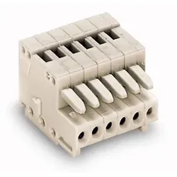 WAGO Buchsengehäuse-Kabel 733 Polzahl Gesamt 3 Rastermass 2.50 mm 733-103 1 St.