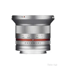 Samyang 12 mm F2,0 NCS CS Sony E silber