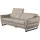 Egoitaliano "Dafne, elegantes Designsofa mit hohem Sitzkomfort", wahlw. mit elektrischer Relaxfunktion, Kopfteile manuell verstellbar grau