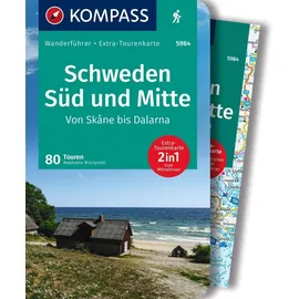 Kompass-Karten KOMPASS Wanderführer Schweden Süd und Mitte, Von Skåne bis Dalarna, 80 Touren mit Extra-Tourenkarte