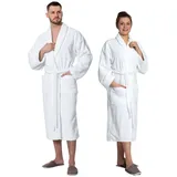 ZOLLNER Bademantel Unisex Weiß S