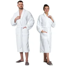 ZOLLNER Bademantel Unisex Weiß S
