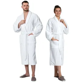 ZOLLNER Bademantel Unisex Weiß S