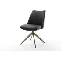 DeLife Drehstuhl Elso-Flex Leder schwarz