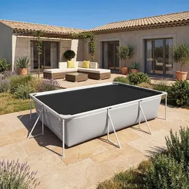Tectake Poolabdeckung schwarz 274 cm x 549 cm