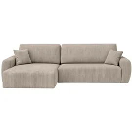 kaiser möbel Ecksofa Cord 2-Sitzer Dunkelbeige