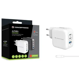 Conceptronic 4-Port 100W GaN USB PD Charger - Weiß