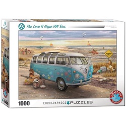 Eurographics 6000-5310 - Love & Hope VW Bus , Puzzle, 1.000 Teile