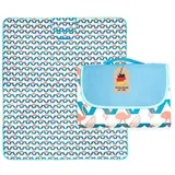 Intirilife Picknickdecke blau 199 x 145 cm