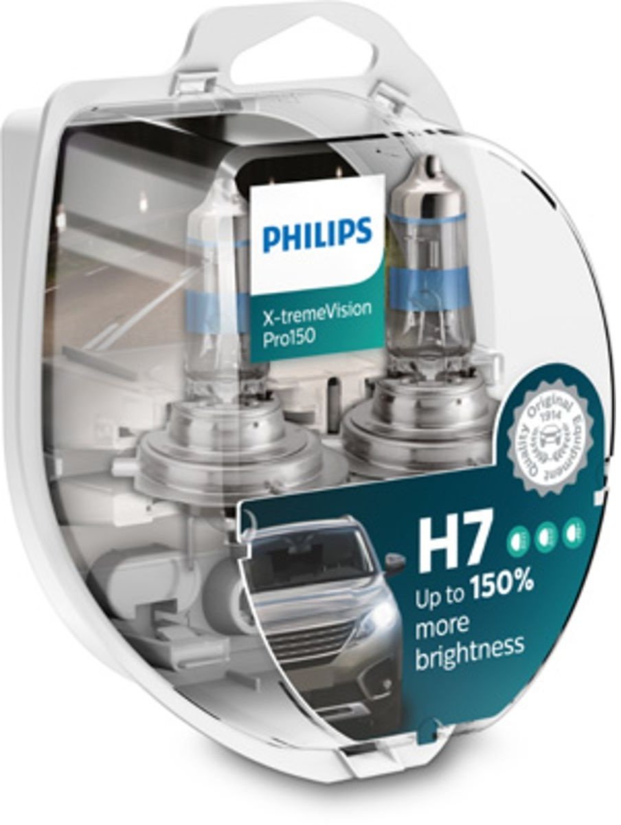 Ampoule halogène PHILIPS H7 X-tremeVision Pro150 12V/55W, 2 pièce