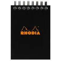 Rhodia 10x Spiralblock Rhodia Notepad A7, 80 Blatt kariert
