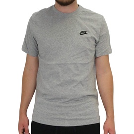Nike Sportswear Club T-Shirt dark grey heather/black S