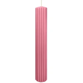 Wiedemann Kerzen Rillen Kerzen 300 x Ø 45 mm 4 St. rosa