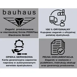 Bauhaus Kleine Sekunde Edelstahl 2037-1