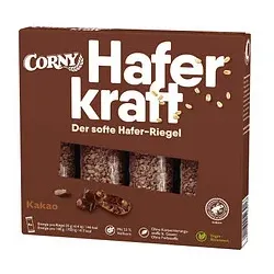 CORNY Haferkraft Kakao Müsliriegel 4 Riegel