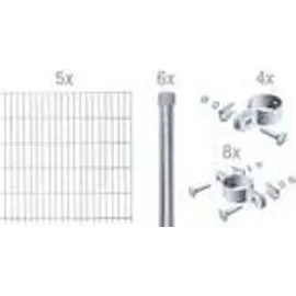 GAH Alberts Alberts Komplettset Doppelstabmatten 10 m 120 cm 6/5/6 grün