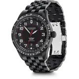 Victorinox Herren-Uhr AirBoss Mechanical, Herren-Armbanduhr, mechanisch, Wasserdicht bis 100 m, Gehäuse-Ø 42 mm, Armband 22 mm, 158 g, Schwarz