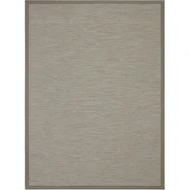 DEKOWE Teppich Naturino Color, rechteckig, Höhe: 7 mm, Flachgewebe, Sisal-Optik, mit Bordüre, In- und Outdoor geeignet grau 67 cm x 133 cm x 7 mm
