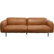 Kare DESIGN Sofa Calgary 87794 Leder Braun Hellbraun 3-Sitzer