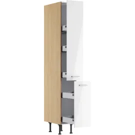 kochstation Apothekerschrank KS-Lucy 30 x 58,1 x 211,8 cm Weiß