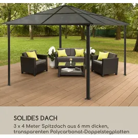 Blumfeldt Pantheon Solid Sky 3 x 4 m Schwarz