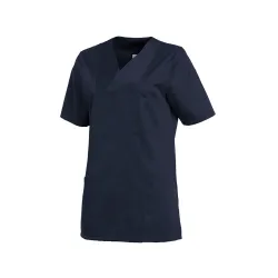 Leiber Damenkasack, kurzarm, leicht tailliert, marine 08/2732/04-XXL , Größe: XXL