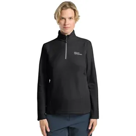 Jack Wolfskin Taunus HZ W Fleecepullover, Schwarz, XXL