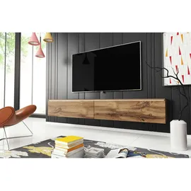 P & B Lowboard 180x30x33 cm Eiche Wotan MDF
