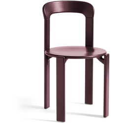 HAY - Rey Stuhl, grape red (Filzgleiter)