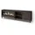 SKRAUT HOME Lowboard 212x61x35 cm Dunkelbraun/Schwarz Holzwerkstoff