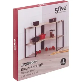 5Five Eckregal Holzwerkstoff 40 x 35 x 40 cm beige