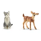 Schleich Farm World Katze sitzend 13771