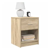 vidaXL Nachtschrank 2 Stk. 40 x 34 x 50 cm Grau