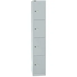 BISLEY Schließfachschrank lichtgrau CLK184645, 4 Fächer, Farbe Maße (HxBxT): 180,2 cm