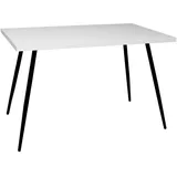 58 aufm Kessel Bistrotisch 70 x 75 x 120 cm Schwarz/Weiß