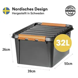 orthex SmartStore PROFI-Box 50 x 39 x 26 cm 1-tlg. schwarz