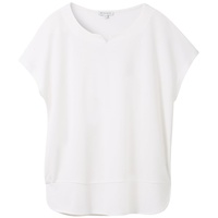 TOM TAILOR T-Shirt mit V-Ausschnitt, Ecru, XL