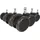 HJH Office ROLO Stuhlrollen 10mm/65mm schwarz 5 Stück