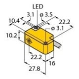 Turck Induktiver Sensor bündig PNP, Schließer BI2-Q10S-AP6X