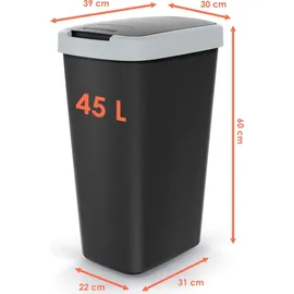 Spetebo 45 l Schwarz