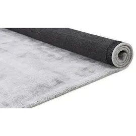 Tom Tailor Viskose-Teppich Shine uni 650 grau 300x400 cm