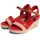 Tommy Hilfiger TH MID ESPAD WEDGE CROCHET Damen Rot/Rosa 37