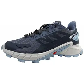 Salomon Supercross 4 Damen Grau / Weiß / Cashmere Blue 39