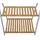 Mendler Bambus Pflanzenregal HWC-Q32 130 x 70 x 44 cm Natur-weiß