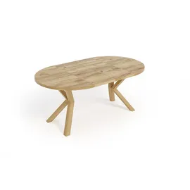 dekori.interiors Runder Ausziehbarer Tisch Ø 100/200 cm braun